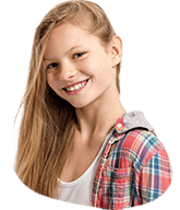 Smiling teen girl