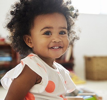 Smiling toddler