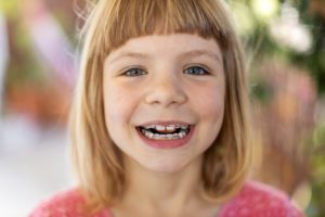 Young girl with Phase 1 orthodontics in New Britain