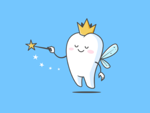 a cartoon image of the tooth fairy