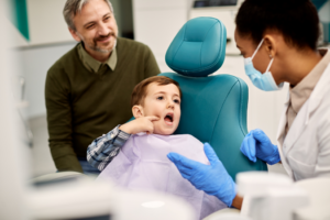 a child during a dental visit